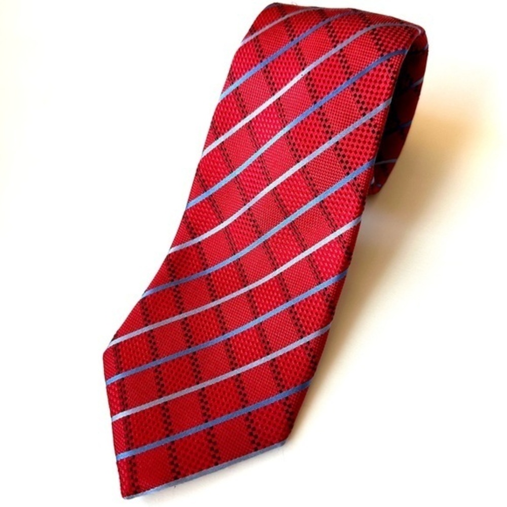 Countess Mara 100% Silk Tie Red Size O/S